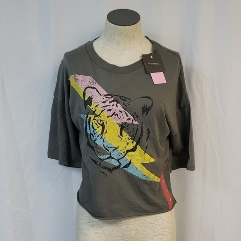 Grayson/Threads Tiger T-shirt Gray Junior Small NWT